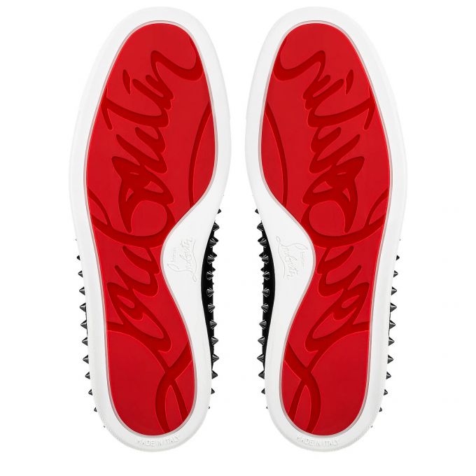 Christian Louboutin Pik Boat 000 Veau Velours Boat Shoes Muške Cipele Za Čamce Crne | RS-42936