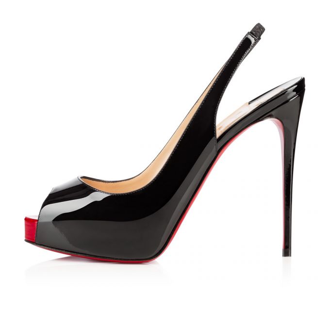 Christian Louboutin Private Number 120 120 Patent Platforms Ženske Platforms Crne Crvene | RS-16374