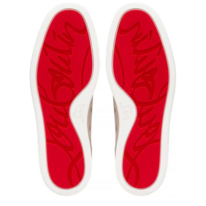 Christian Louboutin Rantulow 000 Calf Sneakers Muške Patike Bež | RS-97235