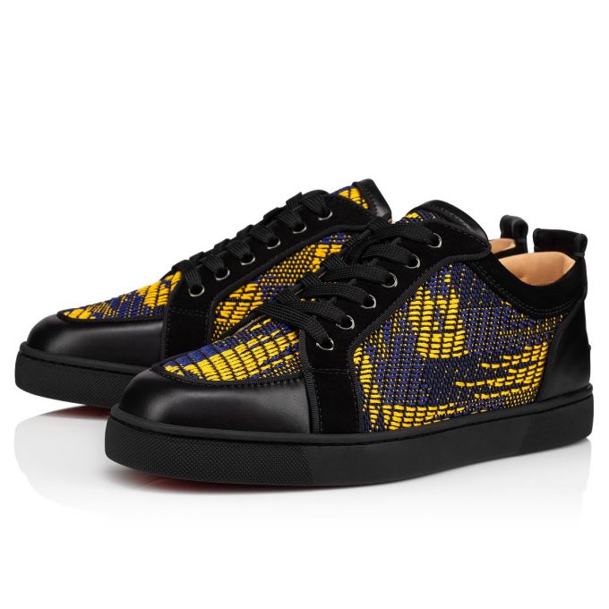 Christian Louboutin Rantulow Orlato Cotton Sneakers Muške Patike Crne Visebojne | RS-80230