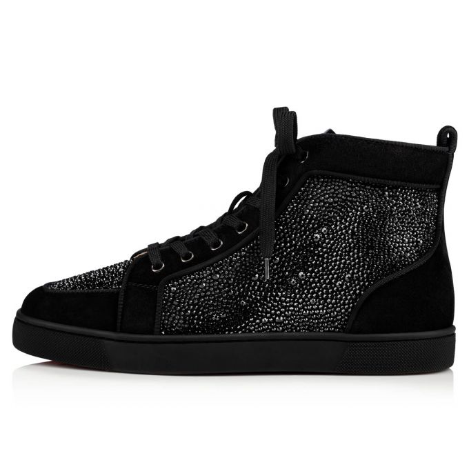 Christian Louboutin Rantus Strass 000 Strass Sneakers Muške Patike Crne | RS-37750