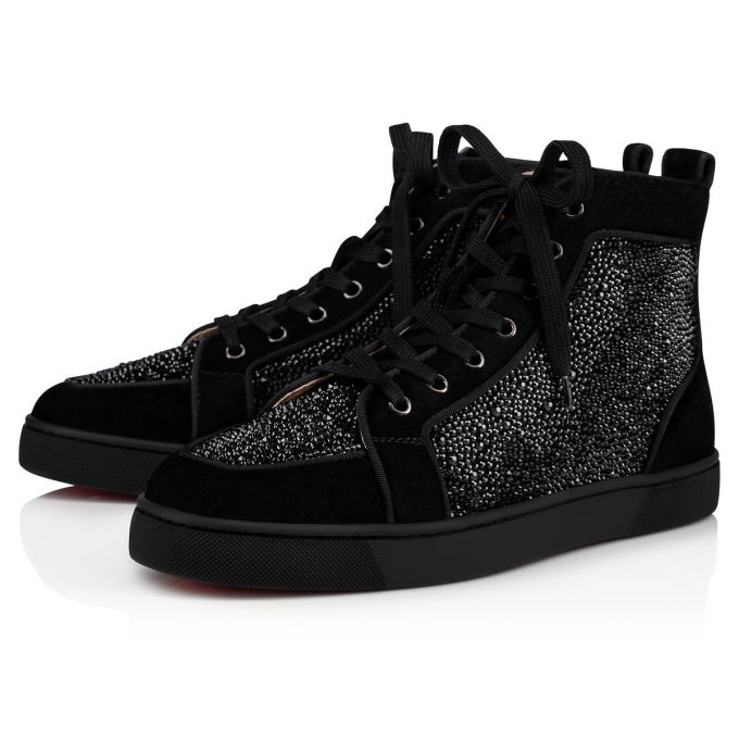 Christian Louboutin Rantus Strass 000 Strass Sneakers Muške Patike Crne | RS-37750