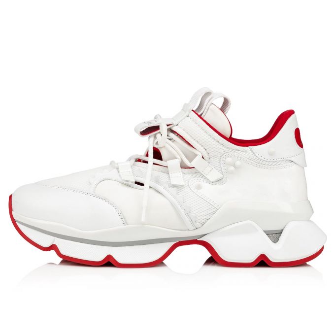 Christian Louboutin Red-runner 000 Version Mesh Sneakers Muške Patike Bijele | RS-66113