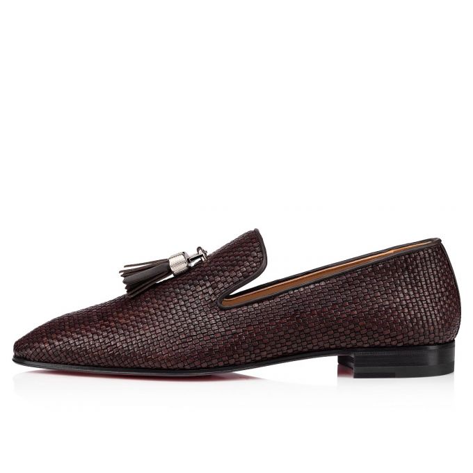 Christian Louboutin Rivalion Dark Creative Koža Loafer Muške Loafers Tamno Smeđe | RS-29236