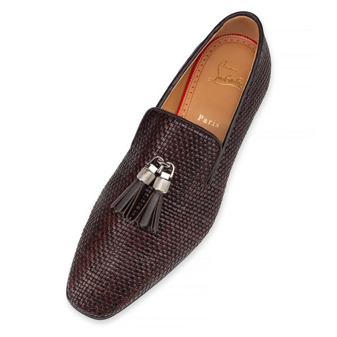 Christian Louboutin Rivalion Dark Creative Koža Loafer Muške Loafers Tamno Smeđe | RS-29236