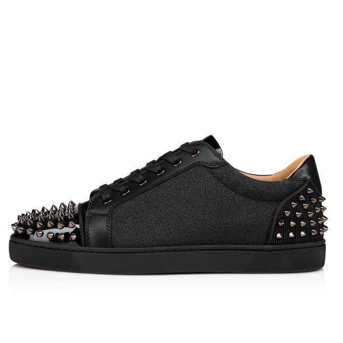 Christian Louboutin Seavaste 2 Creative Koža Sneakers Muške Patike Crne | RS-19641