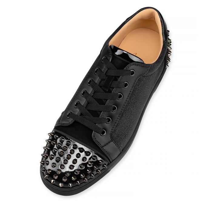 Christian Louboutin Seavaste 2 Creative Koža Sneakers Muške Patike Crne | RS-19641