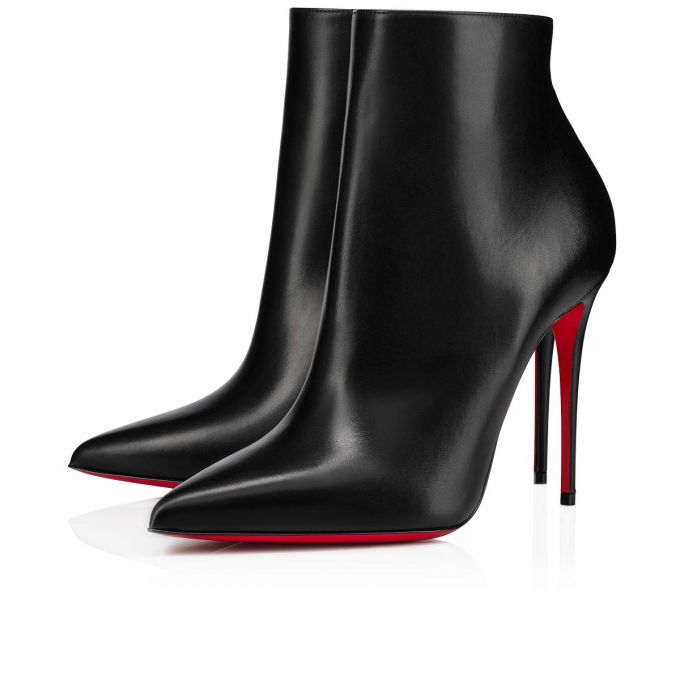 Christian Louboutin So Kate Booty 100 100 Calf Boots Ženske Čizme Crne | RS-91520