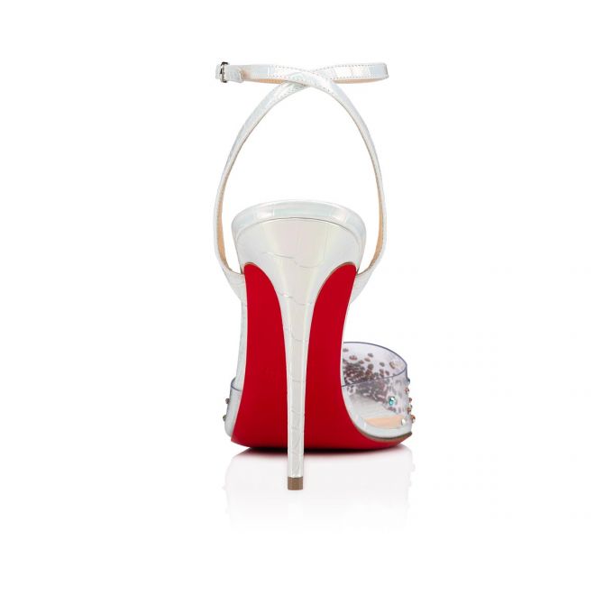 Christian Louboutin Spikaqueen 100 Pvc Pumps Ženske Pumps Bijele | RS-97264