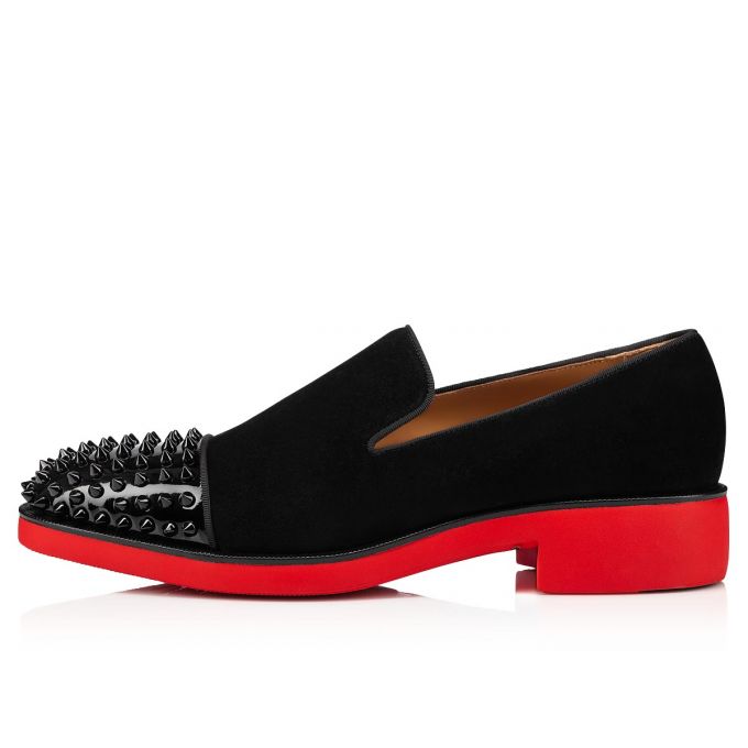 Christian Louboutin Spooky Rxl Calf Loafer Muške Loafers Crne | RS-25731