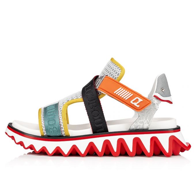 Christian Louboutin Summer Loubishark Version Mesh Sandals Muške Espadrilles & Sandals Visebojne | RS-04463