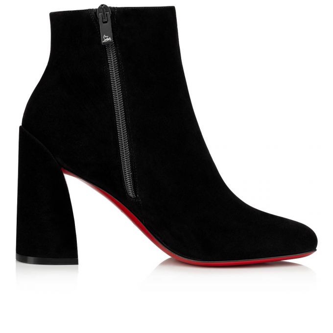 Christian Louboutin Turela 085 85 Veau Velours Boots Ženske Čizme Crne | RS-10349