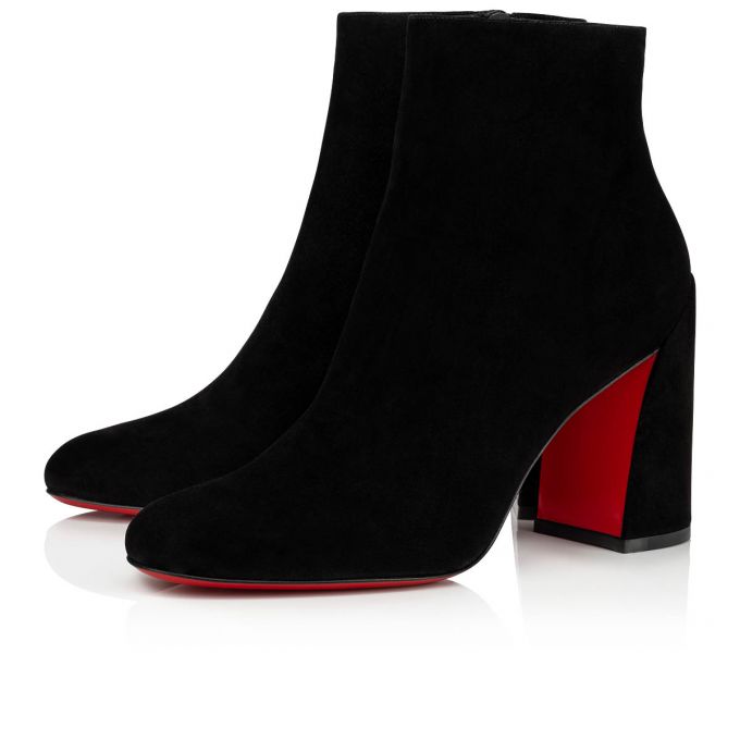 Christian Louboutin Turela 085 85 Veau Velours Boots Ženske Čizme Crne | RS-10349