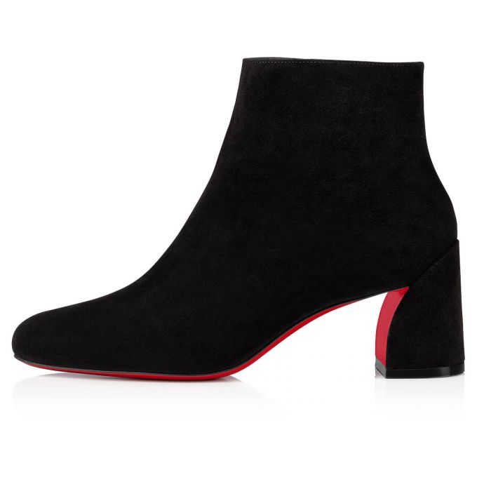 Christian Louboutin Turela 55 Veau Velours 55 Veau Velours Boots Ženske Čizme Crne | RS-09385