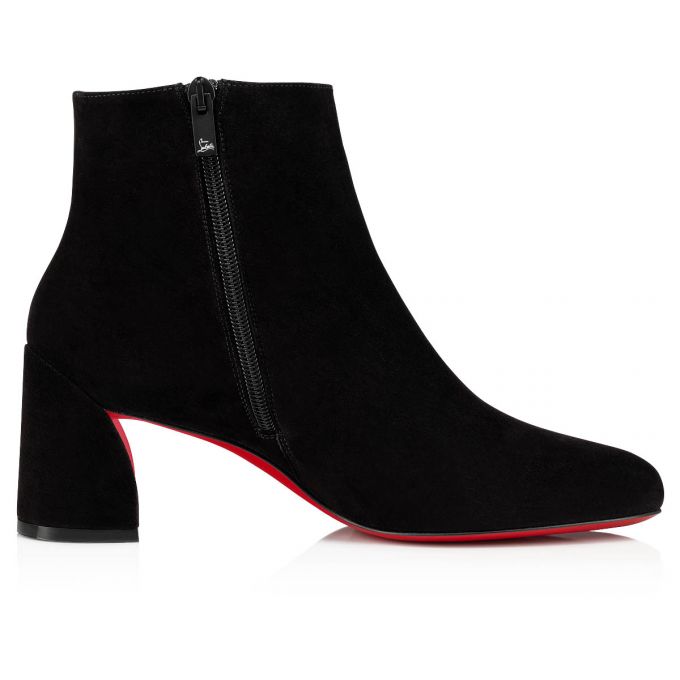 Christian Louboutin Turela 55 Veau Velours 55 Veau Velours Boots Ženske Čizme Crne | RS-09385