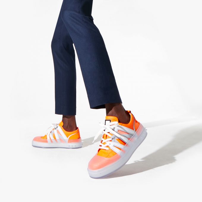 Christian Louboutin Vida Viva Calf Sneakers Muške Patike Narančaste | RS-12459