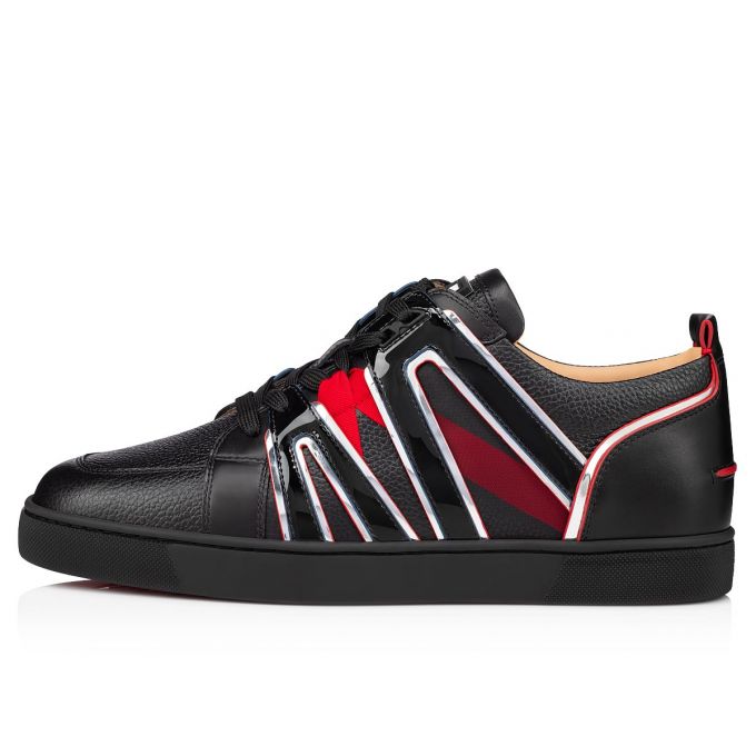 Christian Louboutin Vida Viva Calf Sneakers Muške Patike Crne | RS-39430