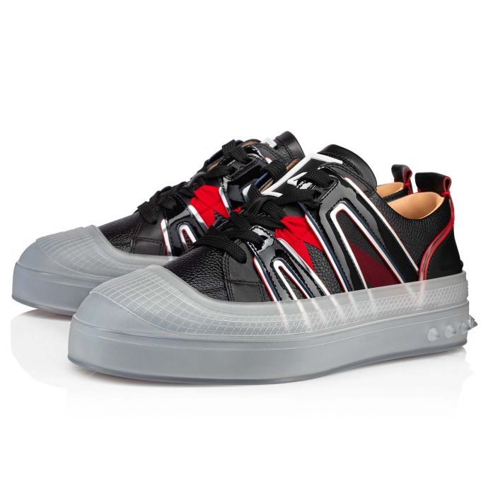 Christian Louboutin Vida Viva Calf Sneakers Muške Patike Crne | RS-39430