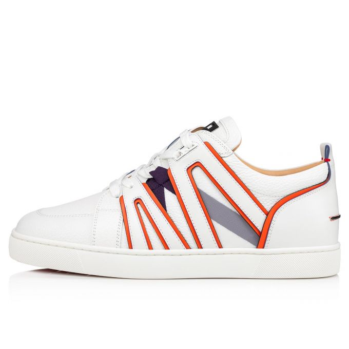 Christian Louboutin Vida Viva Calf Sneakers Muške Patike Bijele | RS-93798