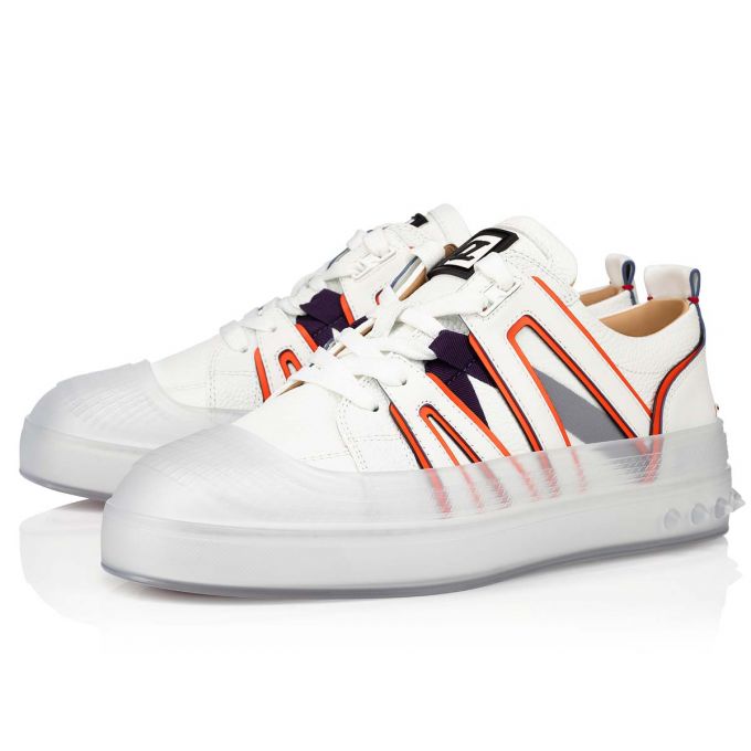 Christian Louboutin Vida Viva Calf Sneakers Muške Patike Bijele | RS-93798