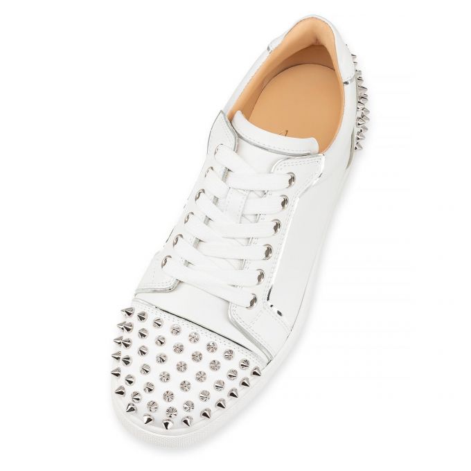 Christian Louboutin Vieira 2 Calf Sneakers Ženske Patike Bijele Srebrne | RS-22082