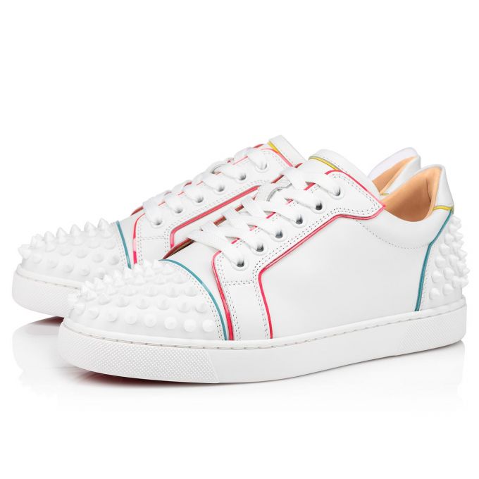 Christian Louboutin Vieira 2 Calf Sneakers Ženske Patike Bijele Visebojne | RS-77926