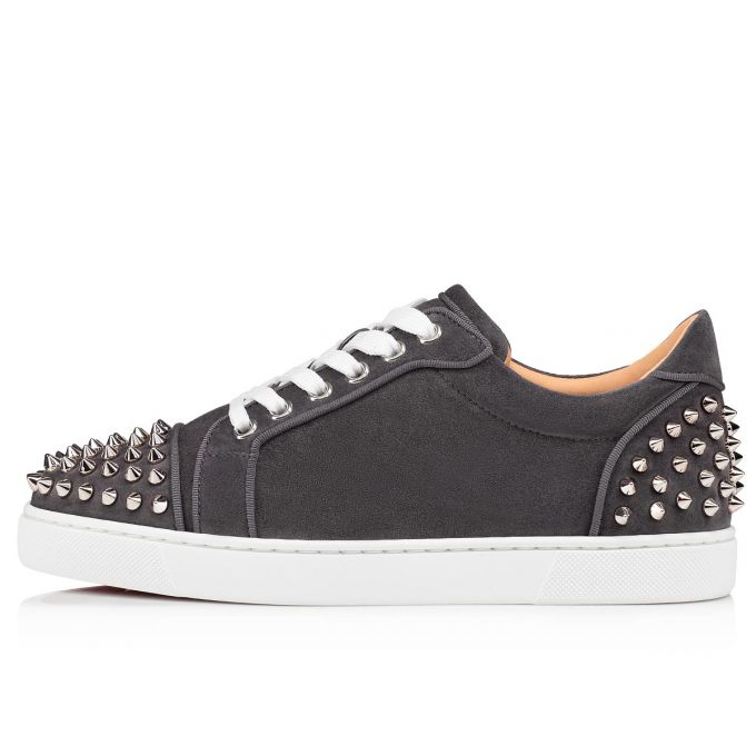 Christian Louboutin Vieira 2 Orlato Veau Velours Sneakers Ženske Patike Sive | RS-40996