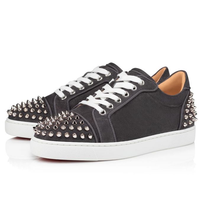 Christian Louboutin Vieira 2 Orlato Veau Velours Sneakers Ženske Patike Sive | RS-40996