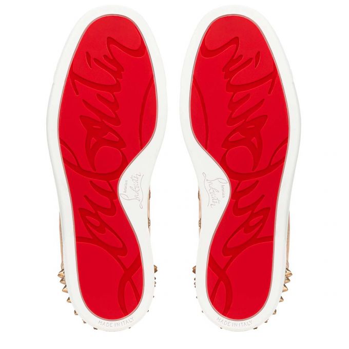 Christian Louboutin Vieira 2 Orlato Veau Velours Sneakers Ženske Patike Bež | RS-74864