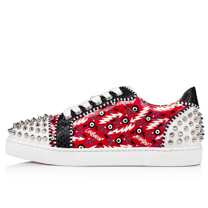 Christian Louboutin Vieira 2 Orlato Version Patent Sneakers Ženske Patike Crvene | RS-88335