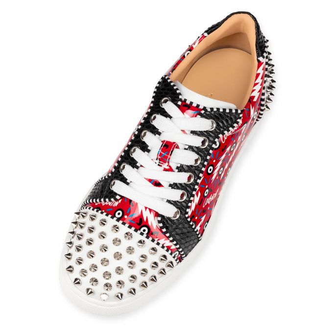 Christian Louboutin Vieira 2 Orlato Version Patent Sneakers Ženske Patike Crvene | RS-88335