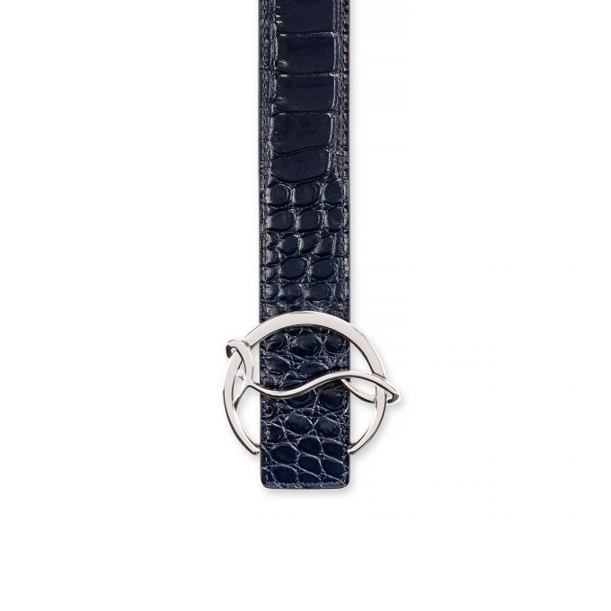 Christian Louboutin W Cl Logo Belt Creative Koža Belts Ženske Remeni Plave Srebrne | RS-24262