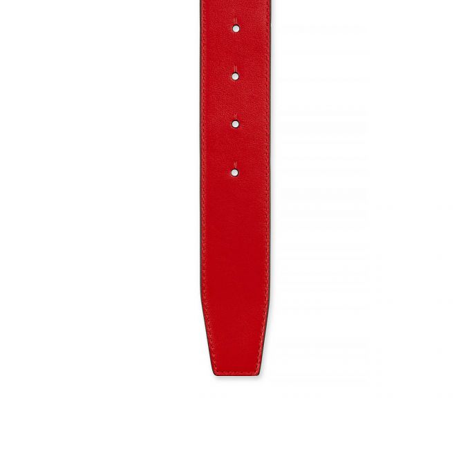 Christian Louboutin W Cl Logo Belt Loubi/Antic Calf Belts Ženske Remeni Crvene Zlatne | RS-68081