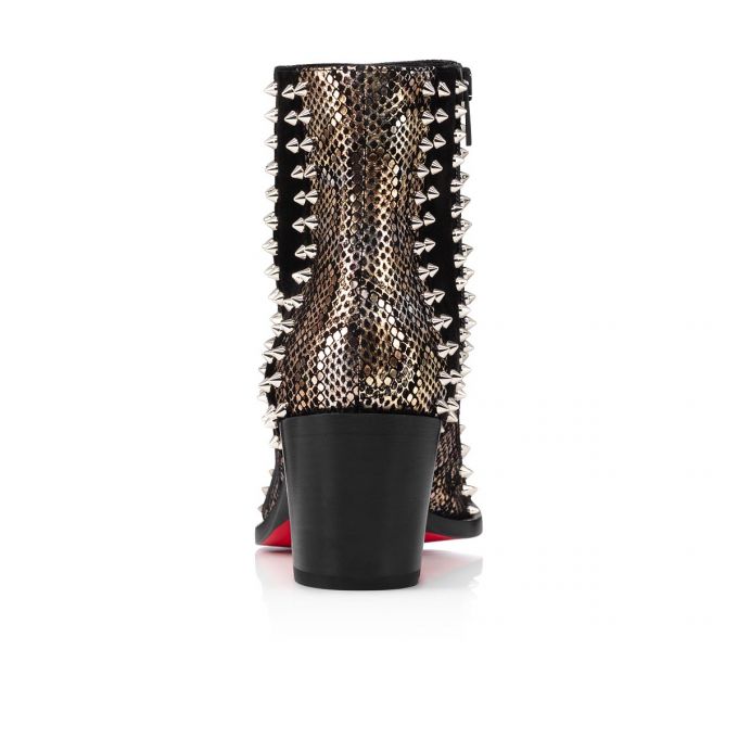 Christian Louboutin With My Guitar 65 Vers Suede Boots Ženske Čizme Crne | RS-10421