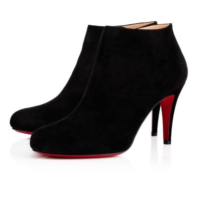 Christian Louboutin Belle 085 85 Veau Velours Boots Ženske Čizme Crne | RS-52685