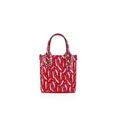 Christian Louboutin Cabata N/S Mini Creative Koža Tote Bags Ženske Torba Tote Crvene | RS-77267