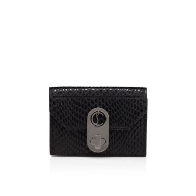 Christian Louboutin Elisa Ankle Card Holder Creative Koža Card Holder Ženske Card Holder Crne | RS-17276