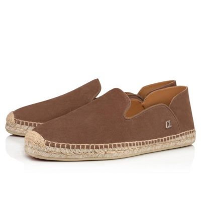 Christian Louboutin Espadon Calf Espadrilles Muške Espadrilles & Sandals Smeđe | RS-50688