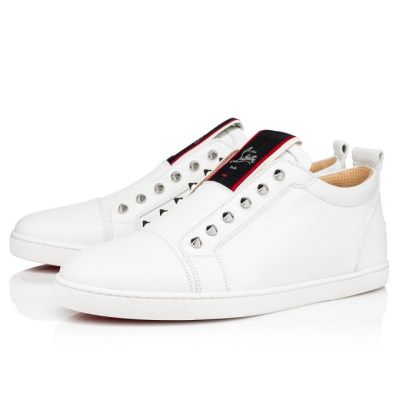 Christian Louboutin F.A.V Fique A Vontade Calf Sneakers Muške Patike Bijele | RS-12633