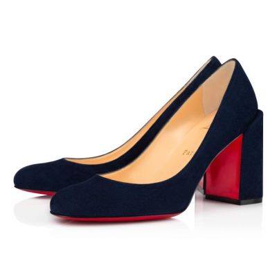 Christian Louboutin Gennana 85 Nocturne Veau Velours Pumps Ženske Pumps Crne | RS-97738