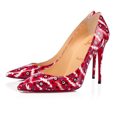 Christian Louboutin Kate 100 Patent Pumps Ženske Pumps Crvene | RS-83045