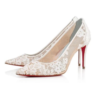 Christian Louboutin Lace 554 085 85 Version Off Dentelle Pumps Ženske Pumps Bijele | RS-99199