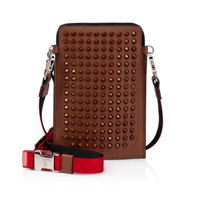 Christian Louboutin Loubilab Classic Koža Pouches Muške Pouches Smeđe | RS-06795