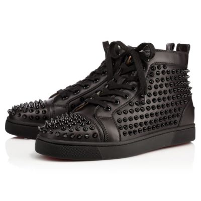 Christian Louboutin Louis 000 Calf Sneakers Muške Patike Crne | RS-65784