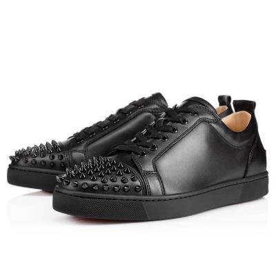 Christian Louboutin Louis Junior Sp 000 Calf Sneakers Muške Patike Crne | RS-64680