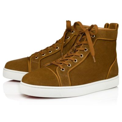 Christian Louboutin Louis Orlato 000 Veau Velours Sneakers Muške Patike Maslinasto Zelene | RS-21165