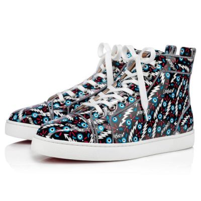 Christian Louboutin Louis Orlato Creative Koža Sneakers Muške Patike Crne | RS-11041