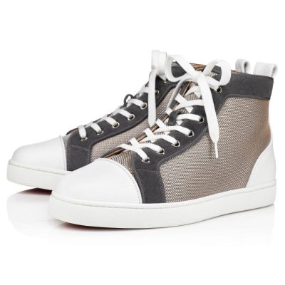 Christian Louboutin Louis Orlato Creative Fabric Sneakers Muške Patike Bijele Sive | RS-21204