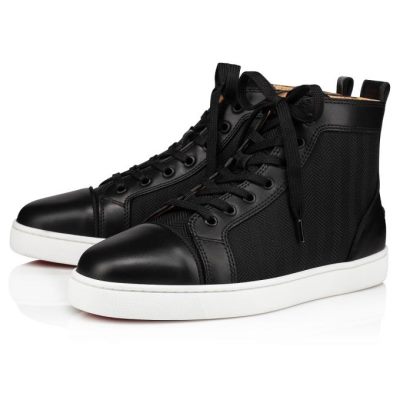 Christian Louboutin Louis Orlato Creative Fabric Sneakers Muške Patike Crne | RS-91217