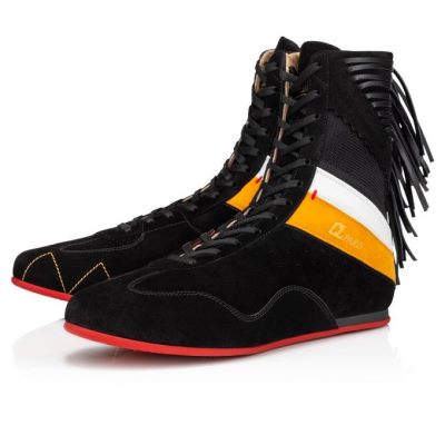 Christian Louboutin My K.O. Version Veau Velours Sneakers Muške Patike Crne | RS-04530